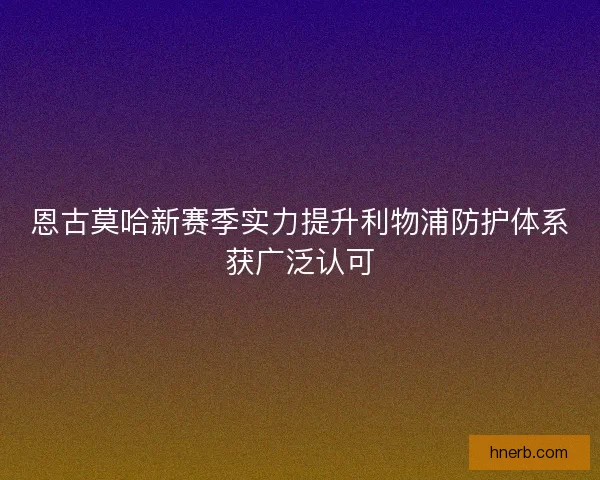 恩古莫哈新赛季实力提升利物浦防护体系获广泛认可